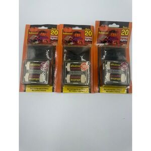 Darico Halloween Teeny Lights 20 Count Battery Operated Purple Orange 3 Pack